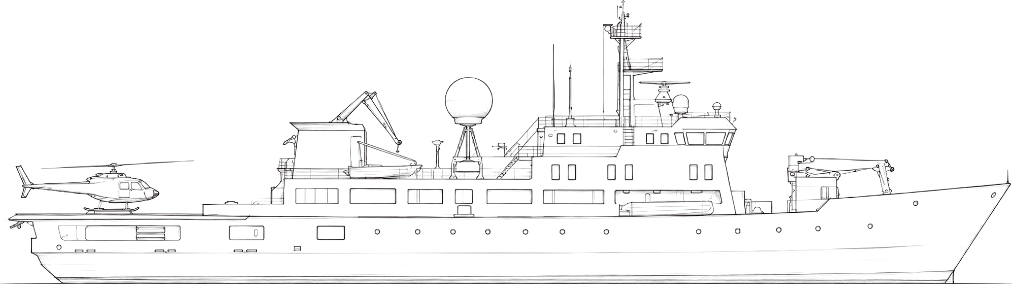 Pencil drawing of Nansen Explorer